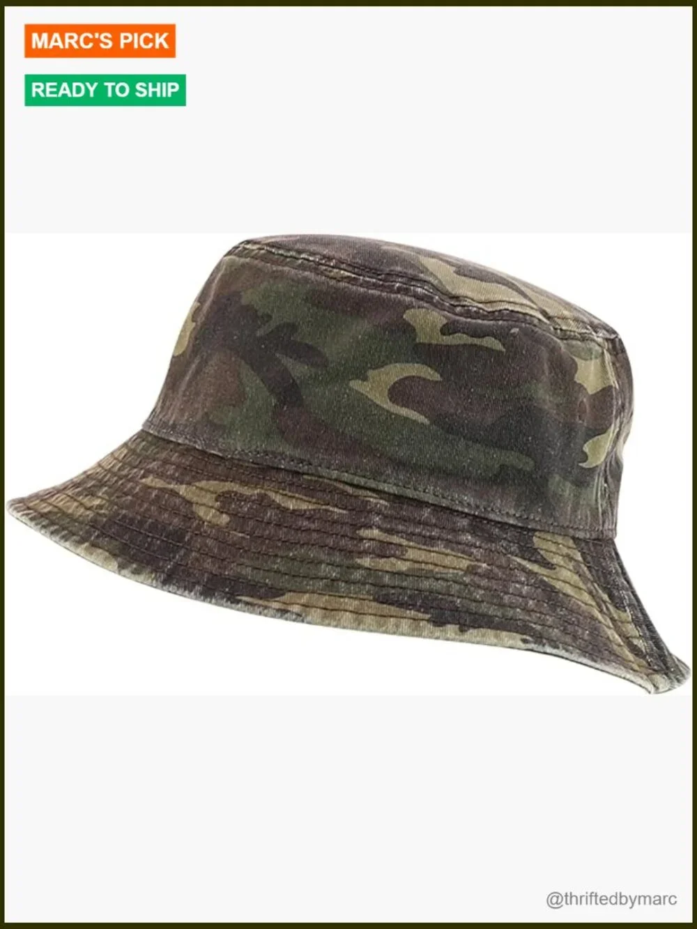 Garment Washed Cotton Bucket Hat - Packable & Breathable
